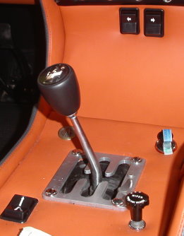 Shift lever and knob.
